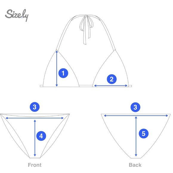 NWOT AERIE Padded Halter Bandeau Bikini Swim Suit - Picture 8 of 8